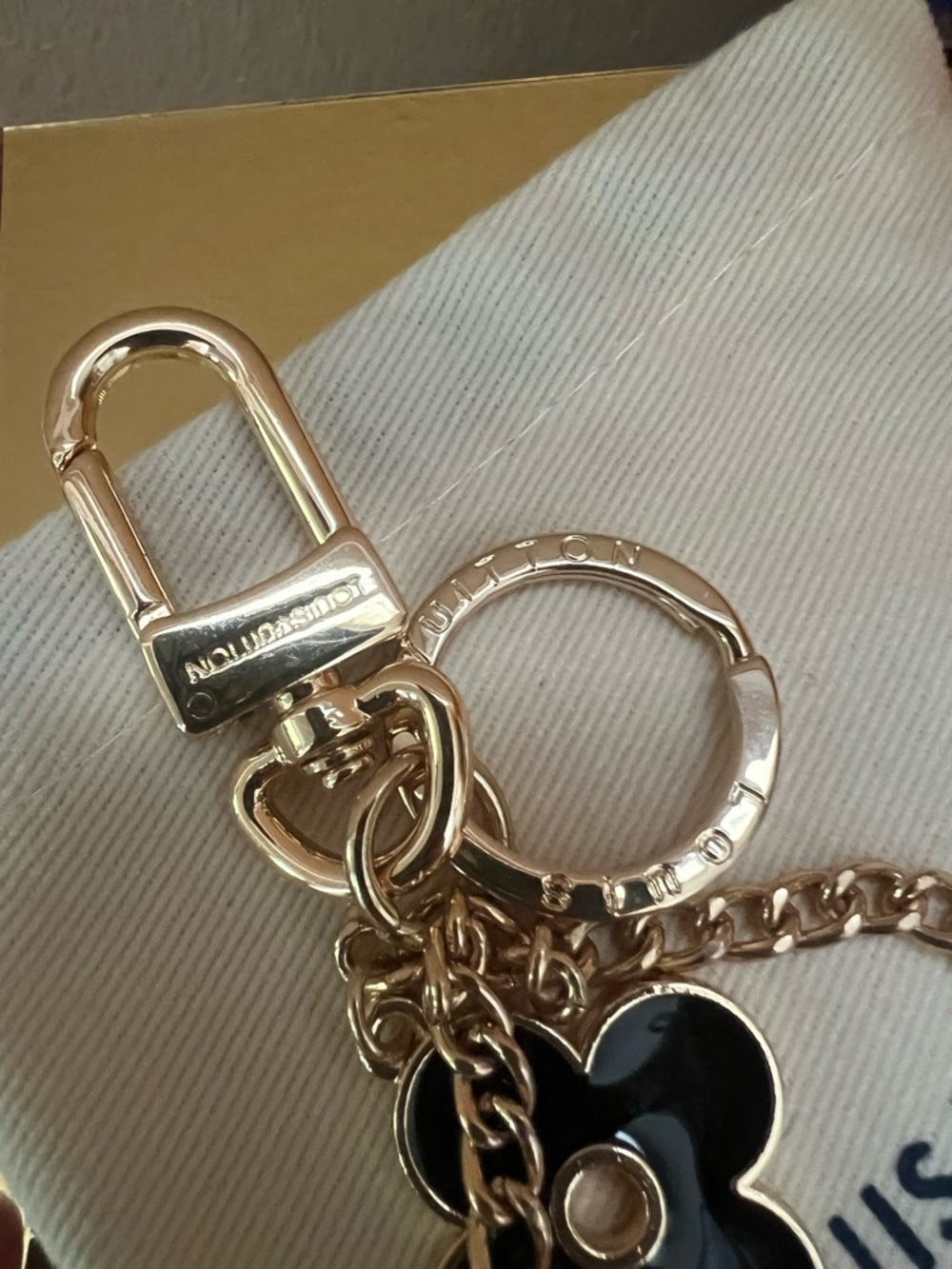 Louis Vuitton Black Enamel Monogram Bag Charm Box Included - Picture 5 of 10